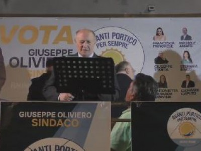 Video. Portico di Caserta - Comizio, Avanti Portico per Sempre- Lista n�1