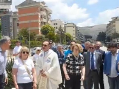Video. Caserta. Juve. La stella di Rosario De Felice affianca il poker del basket nella rotonda di via Cappuccini. La cerimonia