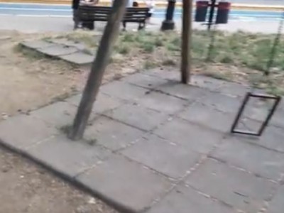 Video. Caserta. Degrado totale nella villa comunale nei pressi della chiesa del Buon Pastore