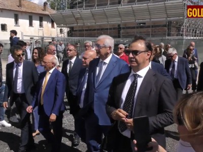 Video. S. Maria la Fossa. Ministro Foti in visita al nascente Parco Agroalimentare de 'La Balzana', bene confiscato alla criminalit�