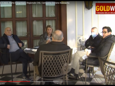 Video. CE. Covid e obiettivi per il 2022. Parla il Segretario Regionale CISL Campania Doriana Buonavita