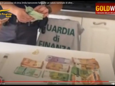 Napoli. GdF scopre persona in possesso di circa 2mila banconote false per un valore nominale di oltre 139mila euro